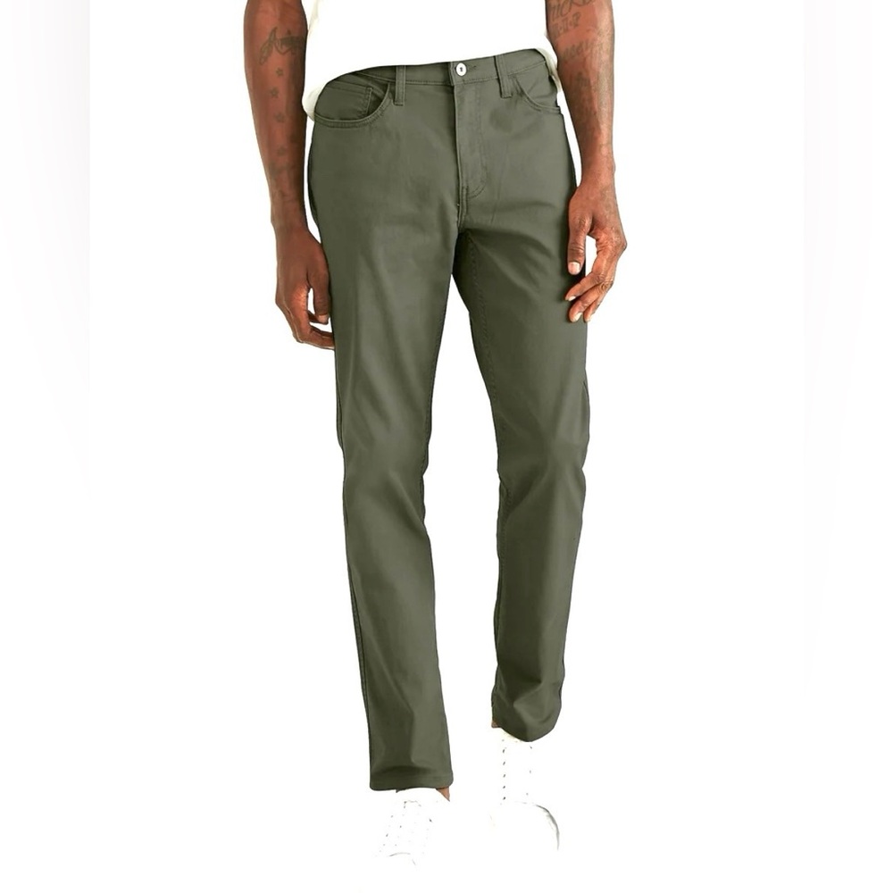 Dockers Straight Fit Men’s Khaki Green Pants / Size 36 X 30